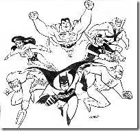 Desenhos pra colorir da Liga da Justiça aquaman  super amigos Justice_League_Cover_by_LostonWallace