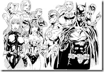 Desenhos pra colorir da Liga da Justiça aquaman  super amigos lanterna verde  The_Justice_League_of_America_by_stryfers