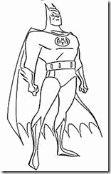 Desenhos pra colorir da Liga da Justiça batman