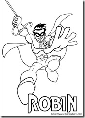 Desenhos pra colorir da Liga da Justiça robin dc-comics-03