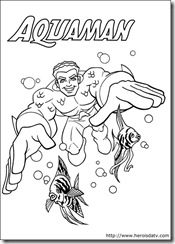 Desenhos pra colorir da Liga da Justiça aquaman dc-comics-05