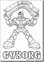 Desenhos pra colorir da Liga da Justiça cyborg dc-comics-06