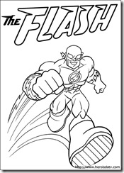 Desenhos pra colorir da Liga da Justiça flash dc-comics-07