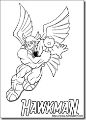 Desenhos pra colorir da Liga da Justiça homem gavião dc-comics-08