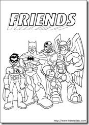 Desenhos pra colorir da Liga da Justiça batman robin cyborg homem gavião 