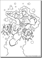 Desenhos pra colorir da Liga da Justiça aquaman dc-comics-15
