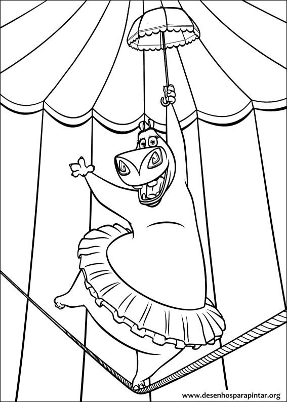 madagascar afro circus coloring pages - photo #23