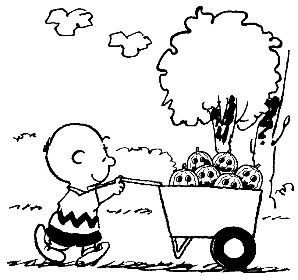 a charlie brown thanksgiving coloring pages - photo #22