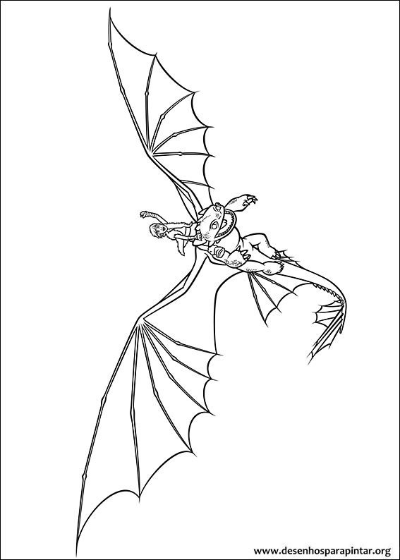 o treinar o seu drago desenhos para imprimir colorir e pintar