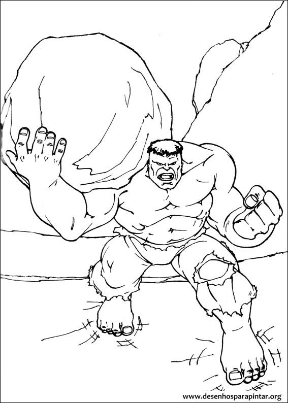 hulk desenhos para imprimir pintar e colorir do super heri verde