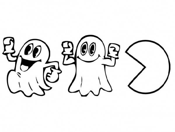 pacman game coloring pages - photo #45