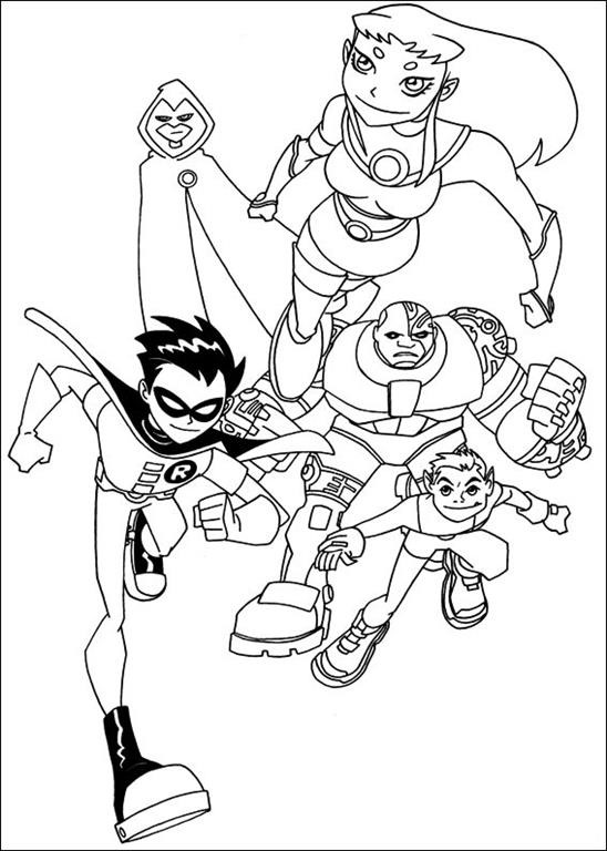 team titan coloring pages - photo #19