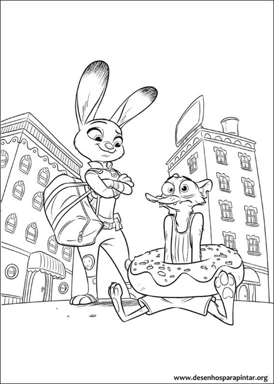 zootopia coloring pages - photo #32