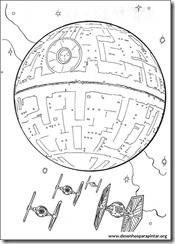 Desenhos para pintar e colorir do Star Wars – Guerra nas Estrelas darth vader