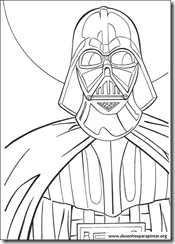 Desenhos para pintar e colorir do Star Wars – Guerra nas Estrelas darth vader mestre jedi yoda obi wan kenobi