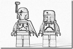 Lego Star Wars – desenhos para colorir, pintar e imprimir do Lego Star Wars r2d2