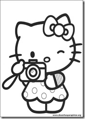 Desenhos para pintar e colorir da Hello Kitty colloring pages