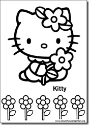Desenhos para pintar e colorir da Hello Kitty colloring pages