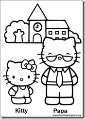 Desenhos para pintar e colorir da Hello Kitty