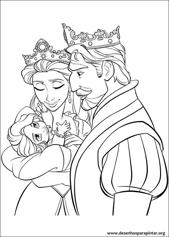 Enrolados Desenhos para imprimir colorir e pintar da Princesa Rapunzel ...