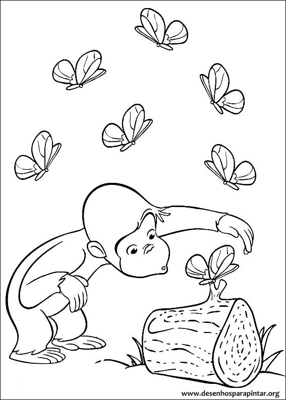 George o Curioso desenhos para imprimir pintar e colorir - Desenhos ...