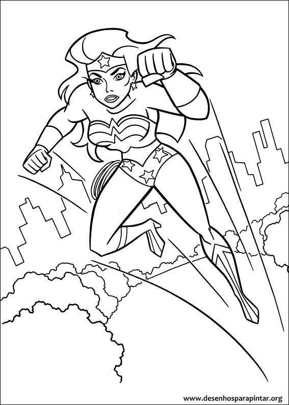 Mulher Maravilha desenhos para imprimir colorir e pintar - Desenhos ...