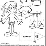 boneca de papel desenhos para colorir