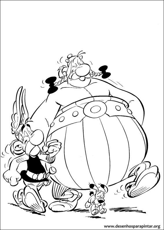 Asterix e Obelix – desenhos para imprimir, colorir e pintar dos famosos ...