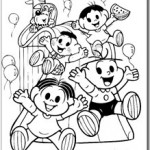 Feliz dia das crianças Desenhos para colorir imprimir e pintar