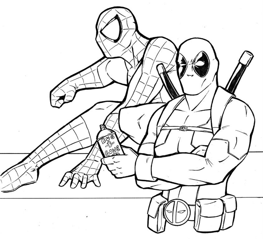 Deadpool desenhos para colorir imprimir e pintar - Desenhos para pintar ...