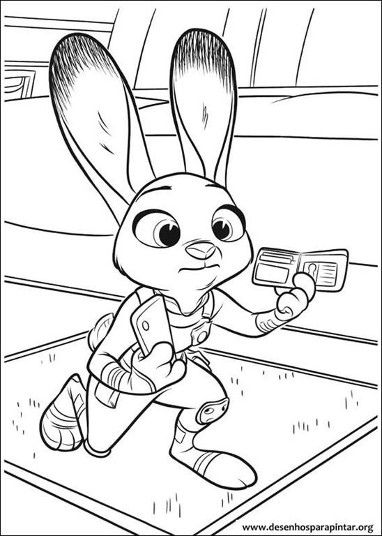 Zootopia desenhos para colorir imprimir e pintar Desenhos para pintar