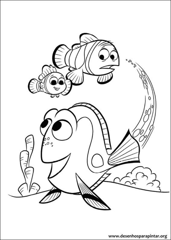 Procurando Dory desenhos para imprimir colorir e pintar - Desenhos para ...