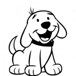 Desenhos de Cachorros e cães fofinhos para colorir imprimir e pintar