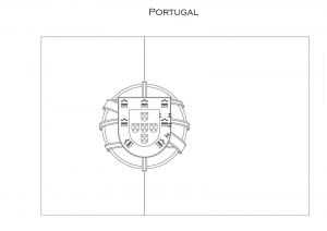 Bandeira de Portugual desenho para colorir imprimir pintar Republica Portuguesa