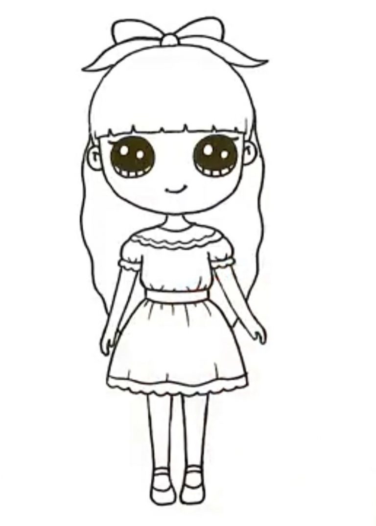 Princesas Kawaii desenhos para colorir imprimir e pintar - Desenhos ...