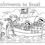 Descobrimento do Brasil 22 de abril desenhos para colorir imprimir pintar