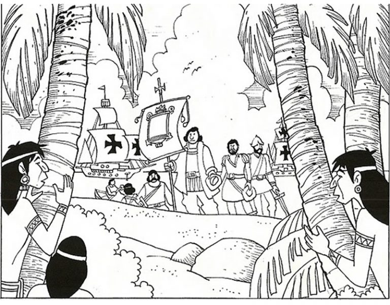 Descobrimento do Brasil 22 de abril - desenhos para colorir, imprimir e ...