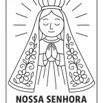 desenhos de Nossa Senhora Aparecida para colorir